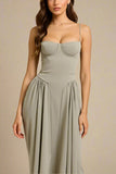 Everly Midi Dress Sage Green Sale
