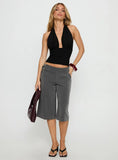 Rakelle 3 4 Tailored Shorts Dark Grey
