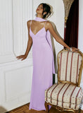 Jadira Scarf Maxi Dress Purple