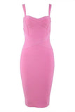 Heidi Bandage Midi Dress Dusty Pink