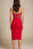 Leah Bodycon Dress Lipstick Red