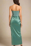 Hope Bodycon Wrap Maxi Dress Teal Green