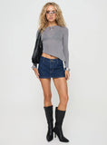 Pratt Long Sleeve Top Grey
