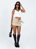 Iconic Cargo Mini Skirt Beige