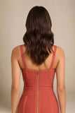 Bek Bandage Dress Burnt Orange
