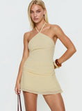 Kylianne Arrowneck Playsuit Lemon