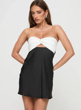 Shellie Mini Dress Black White