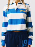 UCLA Rugby Polo Blue White