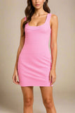 Cindy Bandage Mini Dress Blush Pink