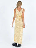 Nellie Maxi Dress Yellow Red Floral