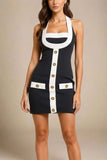 Leone Bandage Mini Dress Classic Black