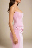 Hope Bodycon Wrap Maxi Dress Dusty Pink Sale