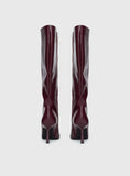 Harrie Knee High Boots Burgundy