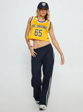 UC Irvine Cropped Basketball Jersey Tank Yellow