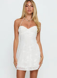 Laurana Tie Back Mini Dress White