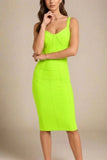 Pip Bandage Corset Dress Neon Green
