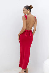 Harper Bodycon Maxi Dress Lipstick Red
