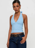 Whimsy Halter Top Blue