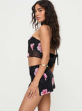 Corella Set Black Pink Floral