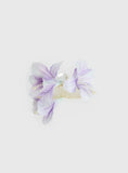 Kenedi Floral Claw Clip Purple
