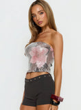 Chavela Strapless Sequin Top Multi