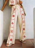 Grazia Pants Cream Red