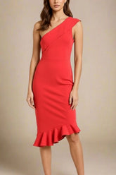 Avery Bandage Dress Lipstick Red