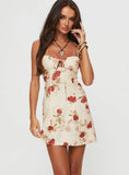 Carleton Mini Dress Cream Floral