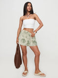 Heylee Shorts Beige Green