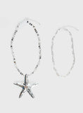 Covey Necklace Set Silver