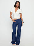 Kinkirk Flared Pants Chambray