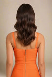 Bek Bandage Dress Apricot Orange