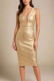 Tyler Bodycon Dress Gold