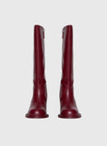 Ella Knee High Boots Burgundy