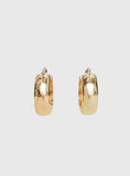 Gabrianna Hoop Earrings Gold Red