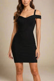 Sophia Bandage Mini Dress Classic Black