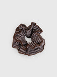 Way Back In Scrunchie Brown White
