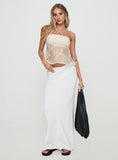 Quinnie Strapless Top Cream