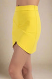 Jay High Waist Bandage Mini Skirt Sun Yellow