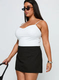 Feminique Skort Black Stripe Curve