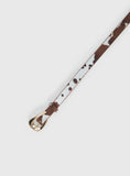 Wild Wild West Faux Suede Belt Cow Gold