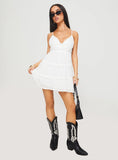 Berry Nice Mini Dress White