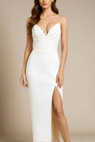 Milan Bandage Midi Dress White Pearl