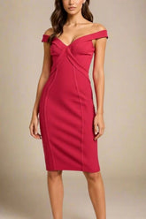 Breanna Bandage Dress Chilli Red