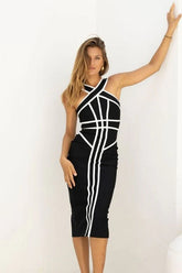 Suki Bandage Midi Dress Classic Black