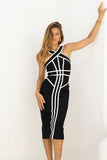 Suki Bandage Midi Dress Classic Black
