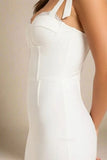 Payton Bandage Dress White Pearl