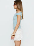 Roziana Crochet Mini Skirt White