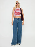 Kiss Of Love Graphic Top Purple