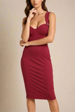 Kate Bandage Dress Red Wine